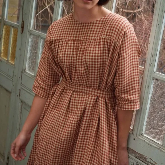 Pyne & Smith no. 35 | Maxi Length | Voltaire Check | Sz XS - Picture 2 of 9